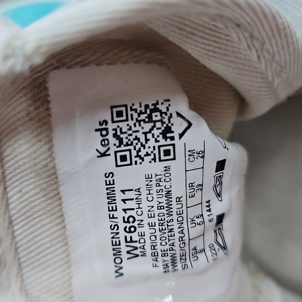 Keds × Kate Spade New York Triple Kick Rainbow Sneakers Sz 8 Womens Distressed - Picture 9 of 10